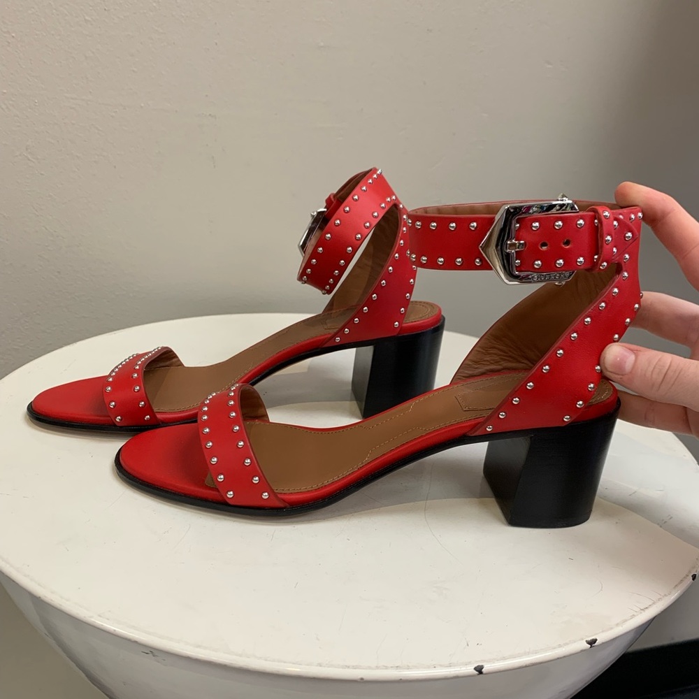 Givenchy Heels. Red size 37. NWOT